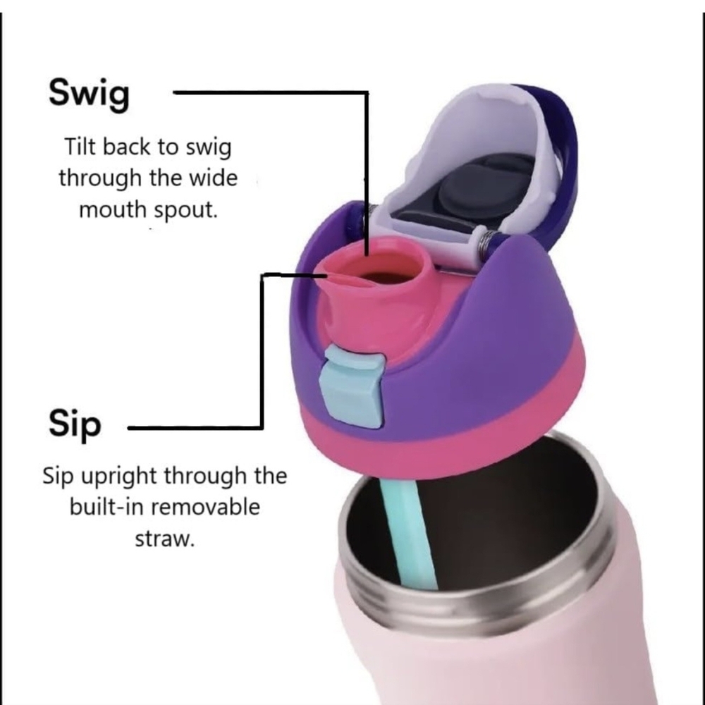 Black Stainless Water Bottle - Picture 5 of 6
